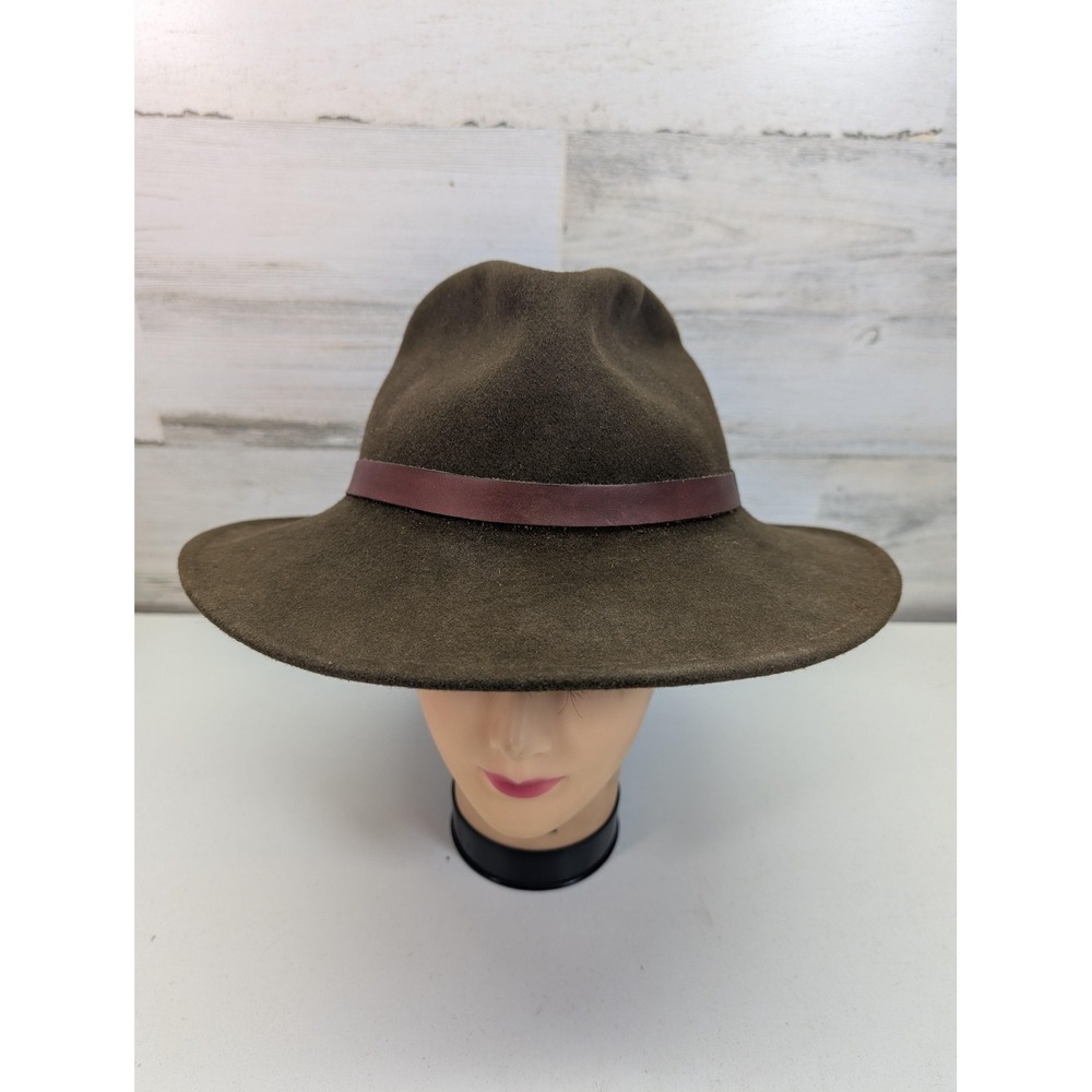 Dorfman Pacific Hat Fedora Fitted‎ Mens Large Brown Wool LiteFelt Made USA